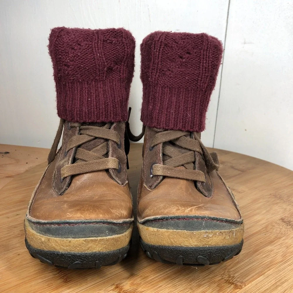 Merrell Dauphine Womens size 8 shoes brown leather waterproof winter boots